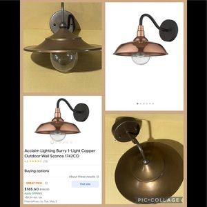 Outdoor electric wall mount gooseneck pier sconces set of two brand new